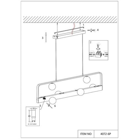 Подвесной светильник Favourite Fitirum 4072-6P