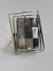 Декарт (кольцо  из серебра)