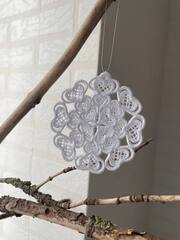 Снежинка-подвеска. Кружево NYK-2503S-Midi