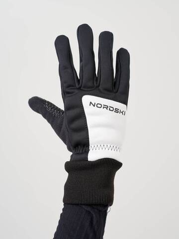 перчатки NORDSKI Arctic Black/White NSU354112, р-р  9-M, утепл., черн/бел.
