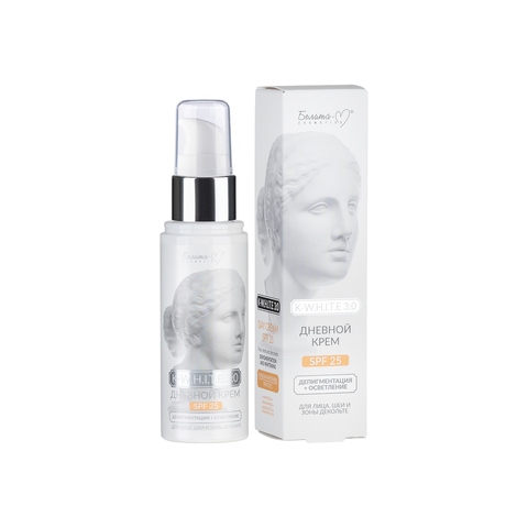 Белита-М K-W.H.I.T.E 3:0 Крем дневной SPF 25 д/лица, шеи Депигментация+Осветление 50г