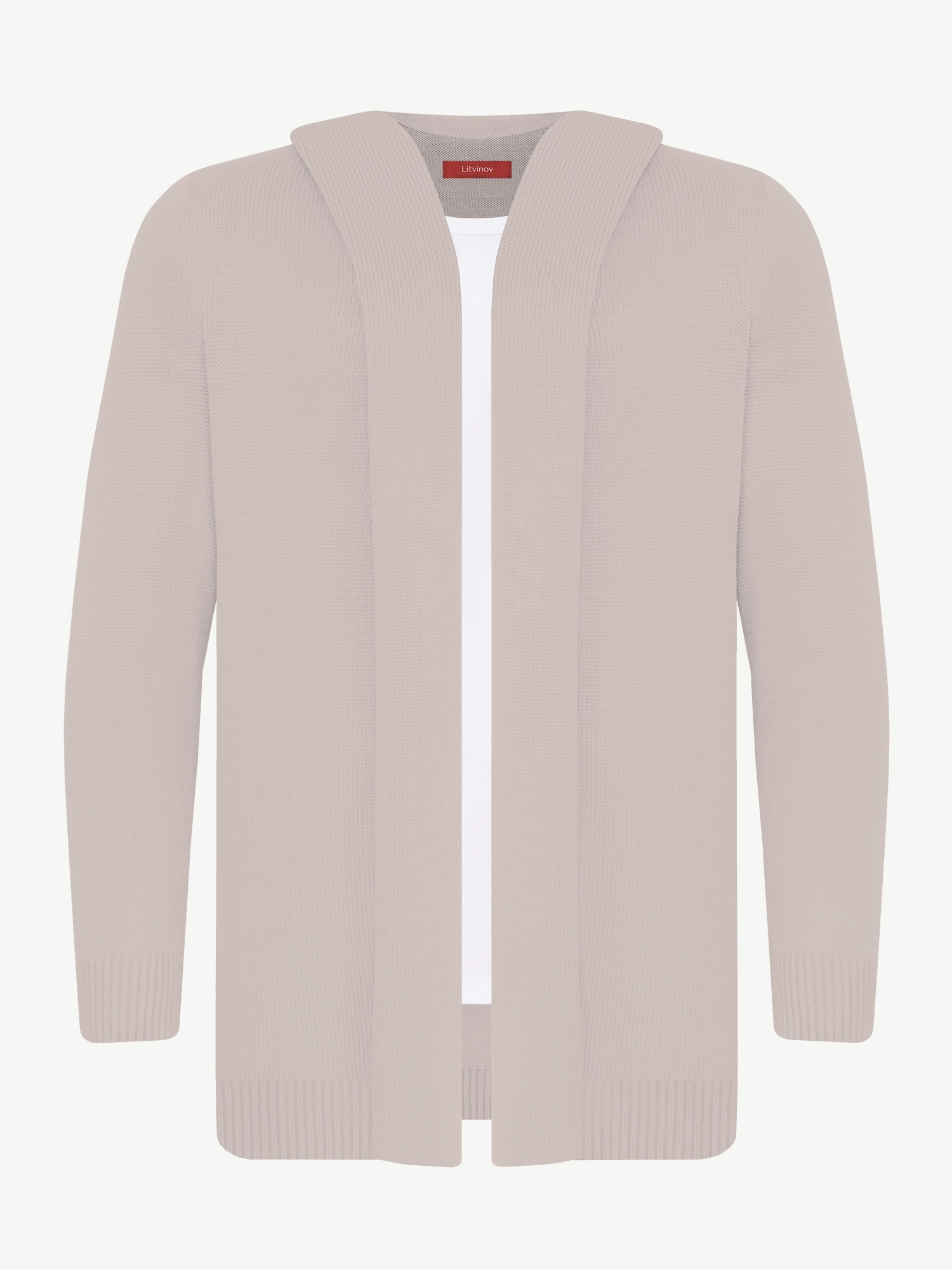 Кардиган с капюшоном из шелка