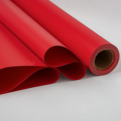 Упаковочная пленка/для цветов, Матовая Люкс, Красный, 40 мкм, 0,6*9 м