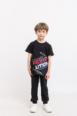 063_БК25 Футболка кор.рукав д/м, чёрный