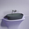 Ceramica Nova Element CN6049MDH Умывальник чаша накладная овальная, 60x38, цвет: темный антрацит матовый