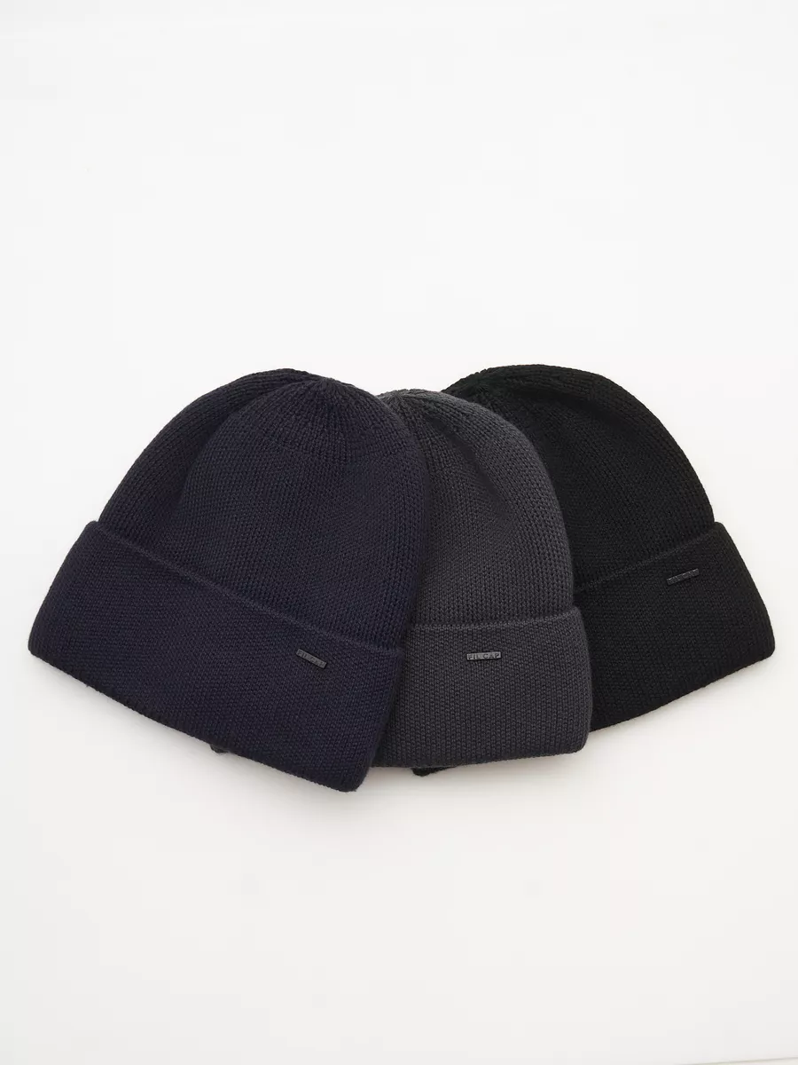 Шапка бини зимняя весенняя с флисом