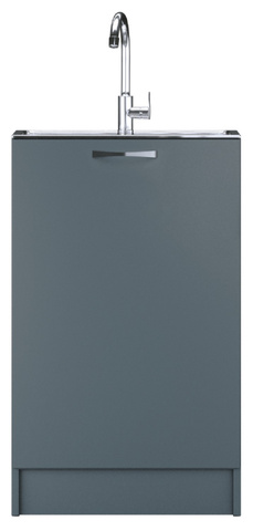 Тумба под нержавеющую мойку 50х50 антрацит, левая/правая