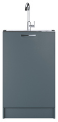 Тумба под нержавеющую мойку 50х50 антрацит, левая/правая