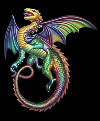 Силиконовый молд Дракон мини