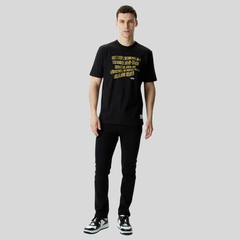 Футболка Alpha Industries Alpha Warped Label Tee Black (Черный)