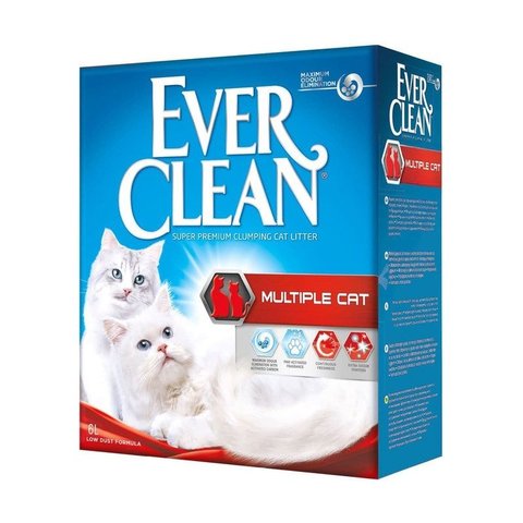 Ever Clean Multiple Cat наполнитель для нескольких кошек 6л