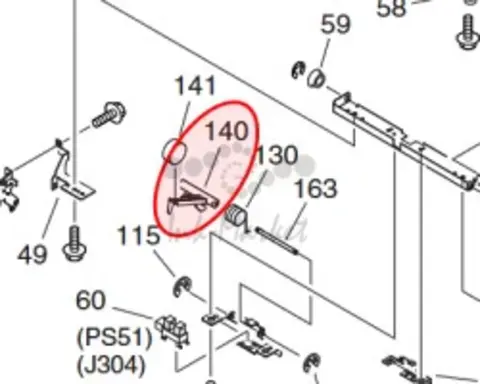Canon Flag fixing inlet sensor original FC55145000