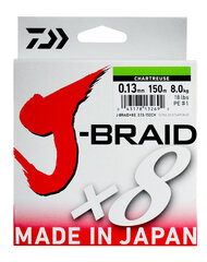 Купить шнур плетеный Daiwa J-Braid X8 150м 0,10мм мультиколор