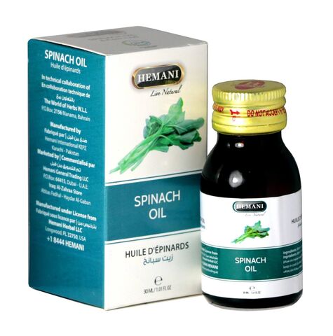 SPINACH OIL, Hemani (ШПИНАТ масло, Хемани), 30 мл.