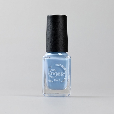 Swanky Stamping, Лак для стемпинга S74 - Голубой (6 мл)