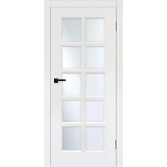 Купить Межкомнатная дверь эмаль Турин-13 белая остеклённая