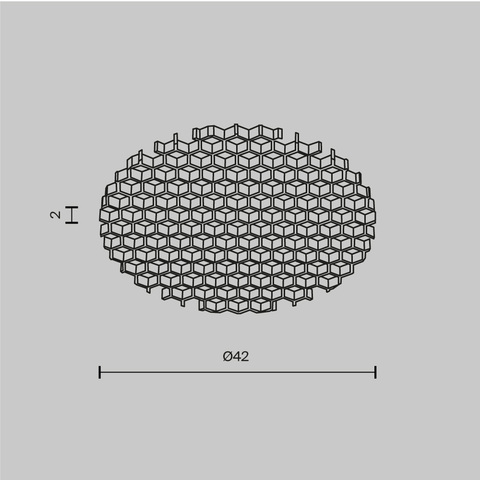 Антибликовый фильтр для светильников серии Dip 15Вт Maytoni HoneyComb001-D41.5
