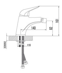Смеситель для биде LEMARK POSEIDON – LM4208C