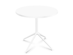 Столик Yop ARPER ламинат/алюминий/white/откидная столешница 790х790х740h