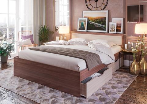 кровать с ящиками ГАРМОНИЯ 1,6 м (КР-604)