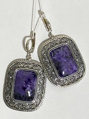 Скания (серьги из серебра)