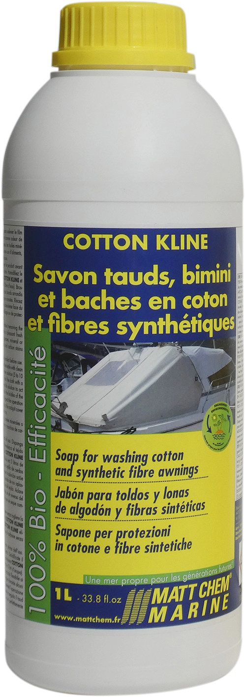 Soap for washing cotton and synthetic fibre awnings Cotton Kline