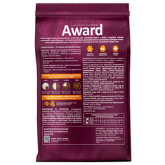 AWARD сухой корм для взрослых кошек для выведения шерсти (утка, индейка, чечевица, юкка) 400г