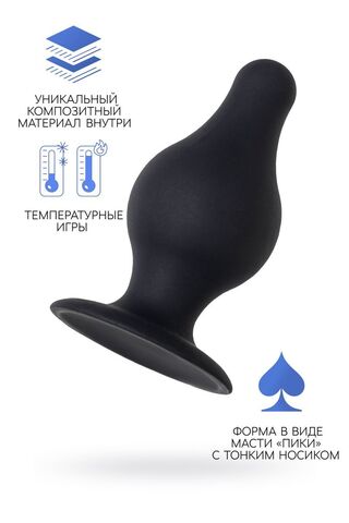 Черная анальная втулка Spade S