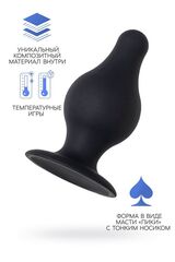 Черная анальная втулка Spade S