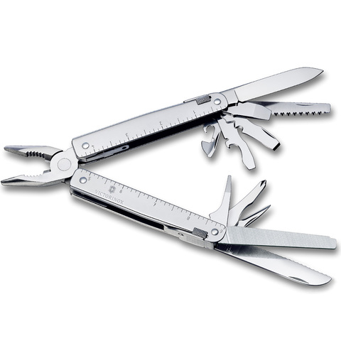 Мультитул Victorinox SwissTool 23, 115 mm, 27 функций, кожаный чехол