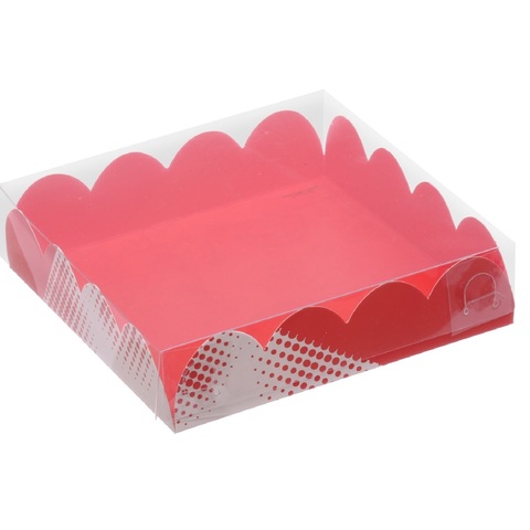 Коробка для кондитерских изделий с PVC-крышкой «Любовь», 13 × 13 × 3 см