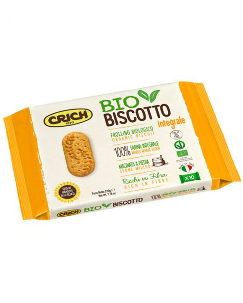 Печенье Crich цельнозерновое органический продукт, 220 гр.