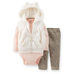 CARTERS Комплект с меховым жилетом КДБ25