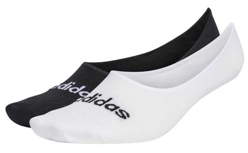 Adidas Thin Linear Ballerina Socks 2P white black 1 210 Tennis 24.ru