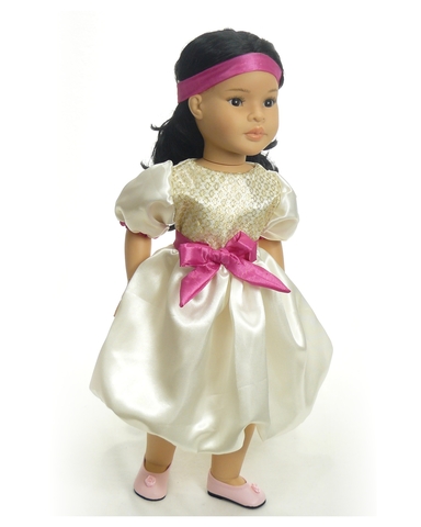 Платье шелковое - . Одежда для кукол, пупсов и мягких игрушек.