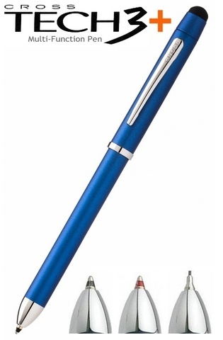 Ручка многофункциональная Cross Tech3 Plus, Blue (AT0090-8)