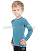 Терморубашка из шерсти мериноса Norveg Soft Light Blue детская