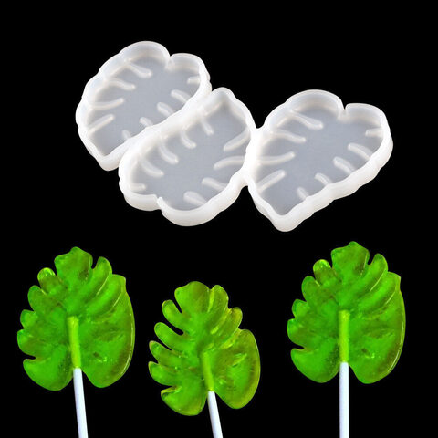 Силиконовая форма для леденцов «Тропические листья»