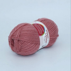 Пряжа "Подмосковная", 50% шерсть, 50% акрил, 100гр-250м, брусника