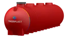 Подземно-наземная ёмкость 40 м3 (PT 40) Тингард 40000 л. горизонтальный (10780x2400x2590см;2000кг;красная) - арт.553996