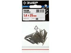 ЗУБР 25 x 1.4 мм, 50 шт, венге финишные гвозди, Профессионал (305376-14-25)