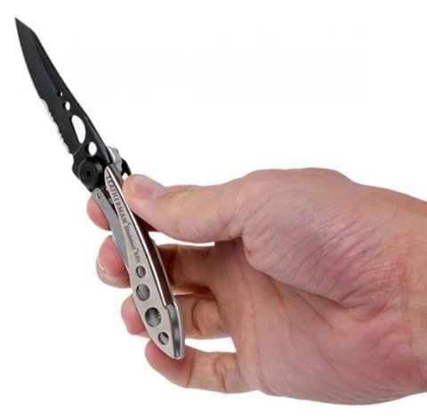 Складной нож Leatherman Skeletool KBX Black & Silver (832619) | Multitool-Leatherman.Ru