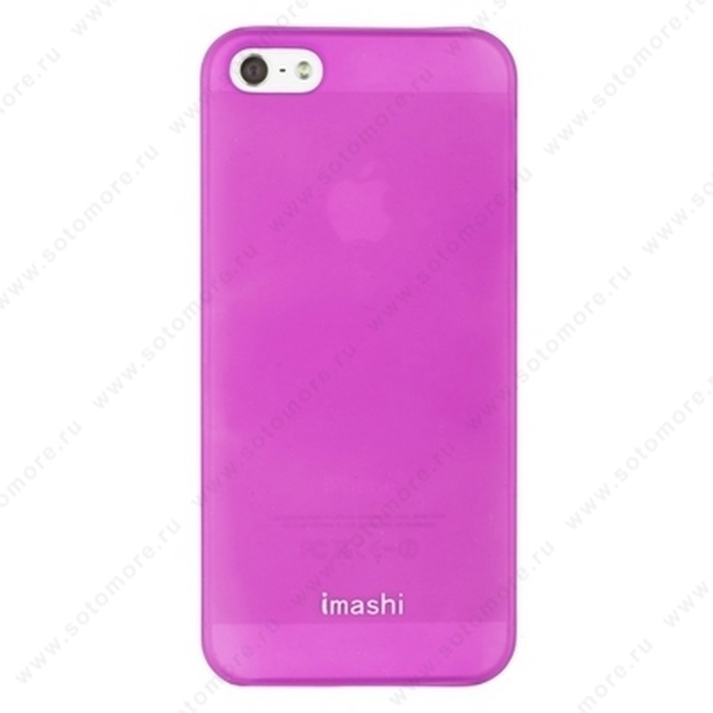 Накладка IMASHI для iPhone SE/ 5s/ 5C/ 5 розовая