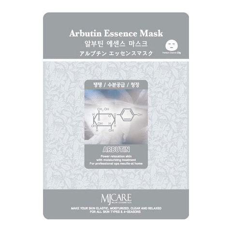 Mijin Маска тканевая арбутин Arbutin Essence Mask 23 г