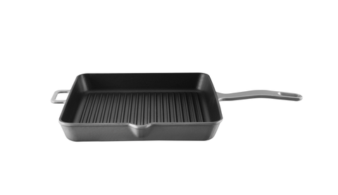 Сковорода-гриль квадратная 30х30см Voeux Gracieuse серая