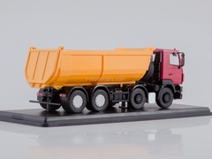 MAZ-6516 tipper U-shaped body red-yellow 1:43 Start Scale Models (SSM)