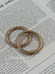 Карабин-кольцо крученое золотистый
