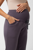 Утепленные спортивные брюки для беременных 15361 графит