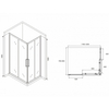 Abber Schwarzer Diamant AG02128BH Душевой уголок, 120x80x195, цвет: чёрный