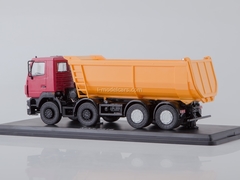 MAZ-6516 tipper U-shaped body red-yellow 1:43 Start Scale Models (SSM)